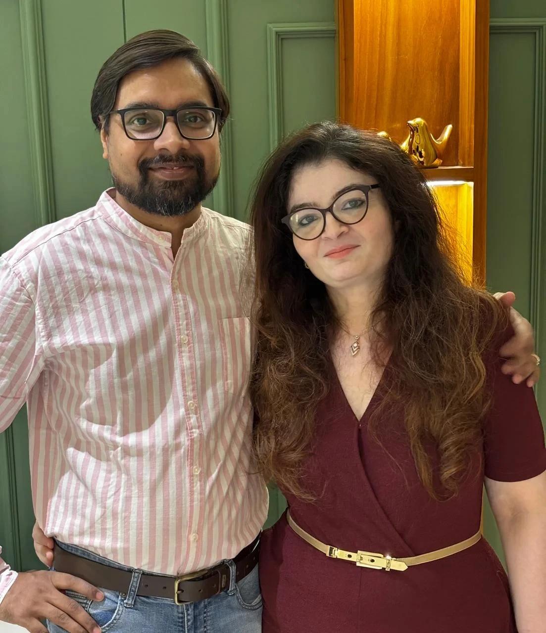 Nneihaa Vvikas with her husband and co-founder, Vikaas